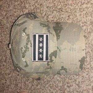 KC Chicago Police Department Embroidered Flag Camo Grey Adjustable Hat Cap